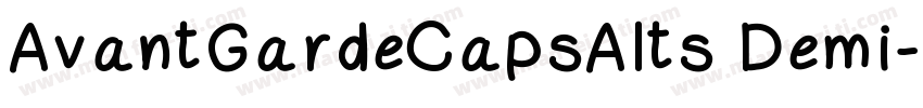 AvantGardeCapsAlts Demi字体转换